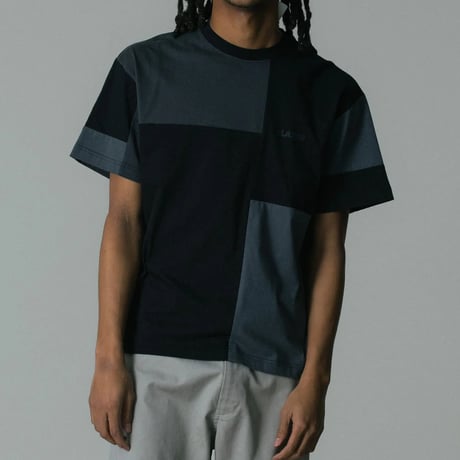 XLARGE | PATCHWORK S/S TEE(BLACK)