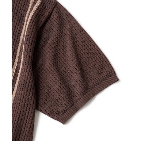 FTC | INTARSIA KNIT SHIRT "BROWN" (FTC026SUMSH06)
