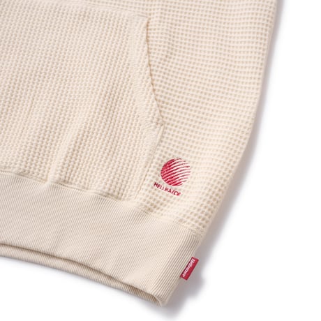 HELLRAZOR / THERMAL PULL OVER HOODIE (NATURAL)
