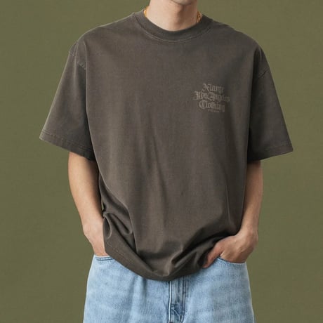 XLARGE | DISCHARGE PRINTED LOGO S/S TEE(BROWN)