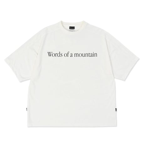 Marmot | CITY COUNTRY CITY × Marmot MMWCCC Everywhere T-shirt_Words of a mountain (White)