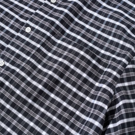 FIRST DOWN USA | S/S CHECK SHIRT (Black)