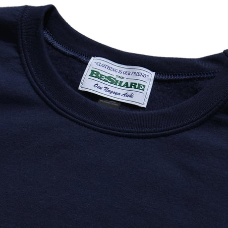 BE-SHARE| For a city boy Crew Sweat(Navy)