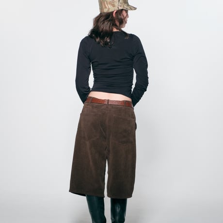 diidii | Natural Dye Corduroy Shorts(Brown)