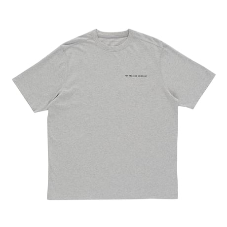 POP TRADING COMPANY / REFLECTIVE LOGO T-SHIRT (GREY HEATHER)