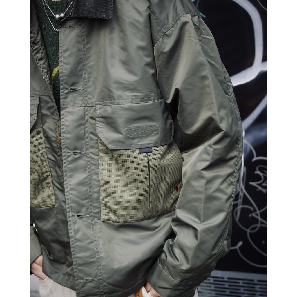 BRAIN DEAD | CROPPED CHORE JACKET (Green) | T.F