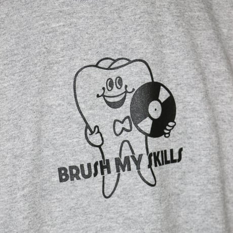 BE-SHARE|Brush My Skills CREW SWEAT(GREY)