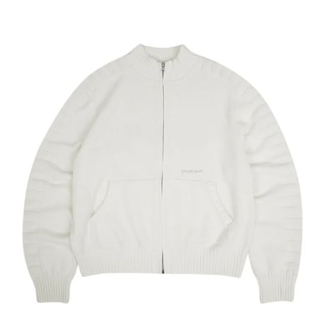 YARDSALE / FALDO KNITTED FULL-ZIP (CREAM)
