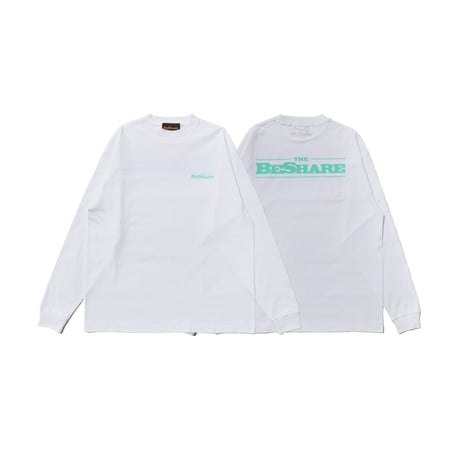 BE-SHARE|STORE LOGO L/S TEE (White)