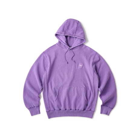 FTC | PIGMENT DYED BOX LOGO PULLOVER HOODY "PURPLE" (FTC026SPSW01)
