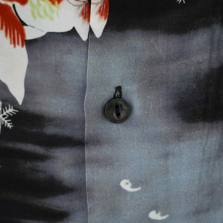 Schott / ×Pineapple Juice GOLDFISH RAYON SHIRT (BLACK)