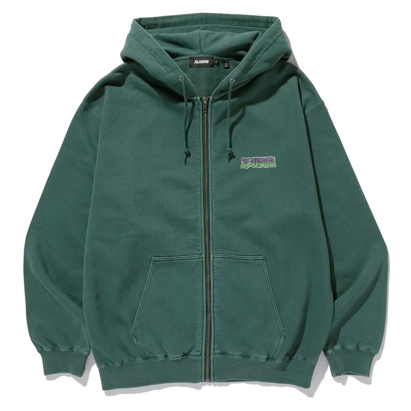 XLARGE | PIGMENTDYE INDY GRAB ZIP HOODED SWEAT
