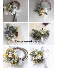 Flower wreath repair　リースお直し