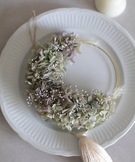 No.3 moon  wreathe  紫陽花