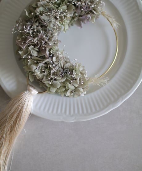 No.3 moon  wreathe  紫陽花