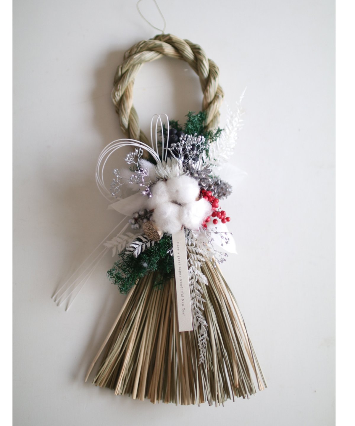 ②2026 しめ縄タッセル型 花と木の実 | 草花のある暮らし atelier Kanon