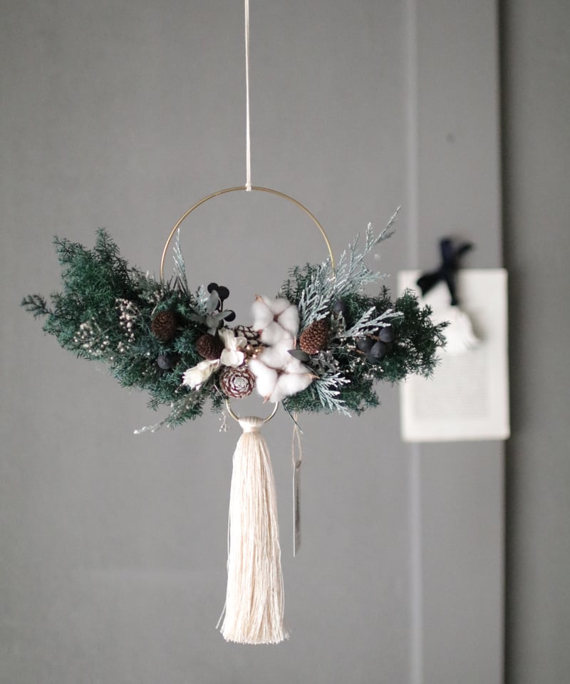 2024モフモフヒムロスギクリスマスリースA ヒムロスギのもふもふリースキット｜SeeMONO[シーモノ