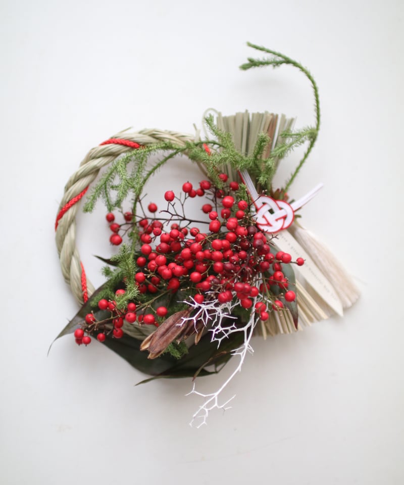 38. 2026 南天 福を呼ぶしめ縄リース | 草花のある暮らし atelier Kanon