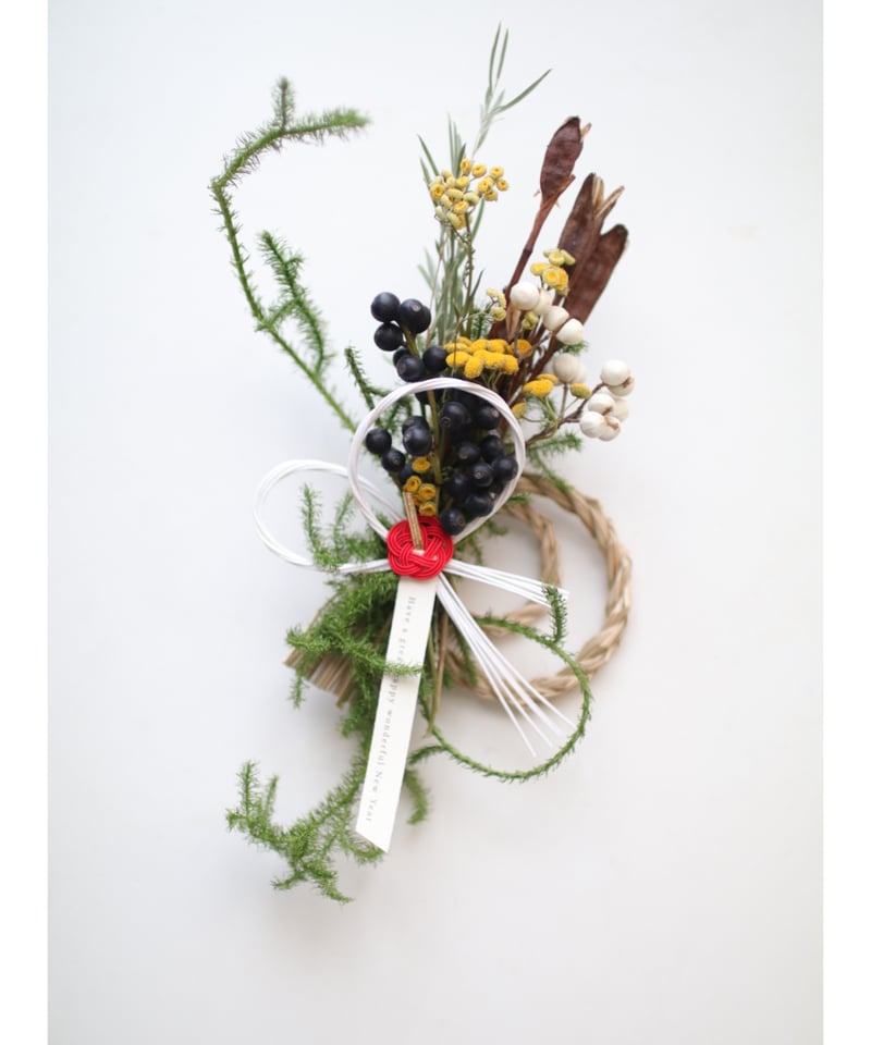 リース しめ縄飾り ⑧ 2026 しめ縄飾り | 草花のある暮らし atelier Kanon