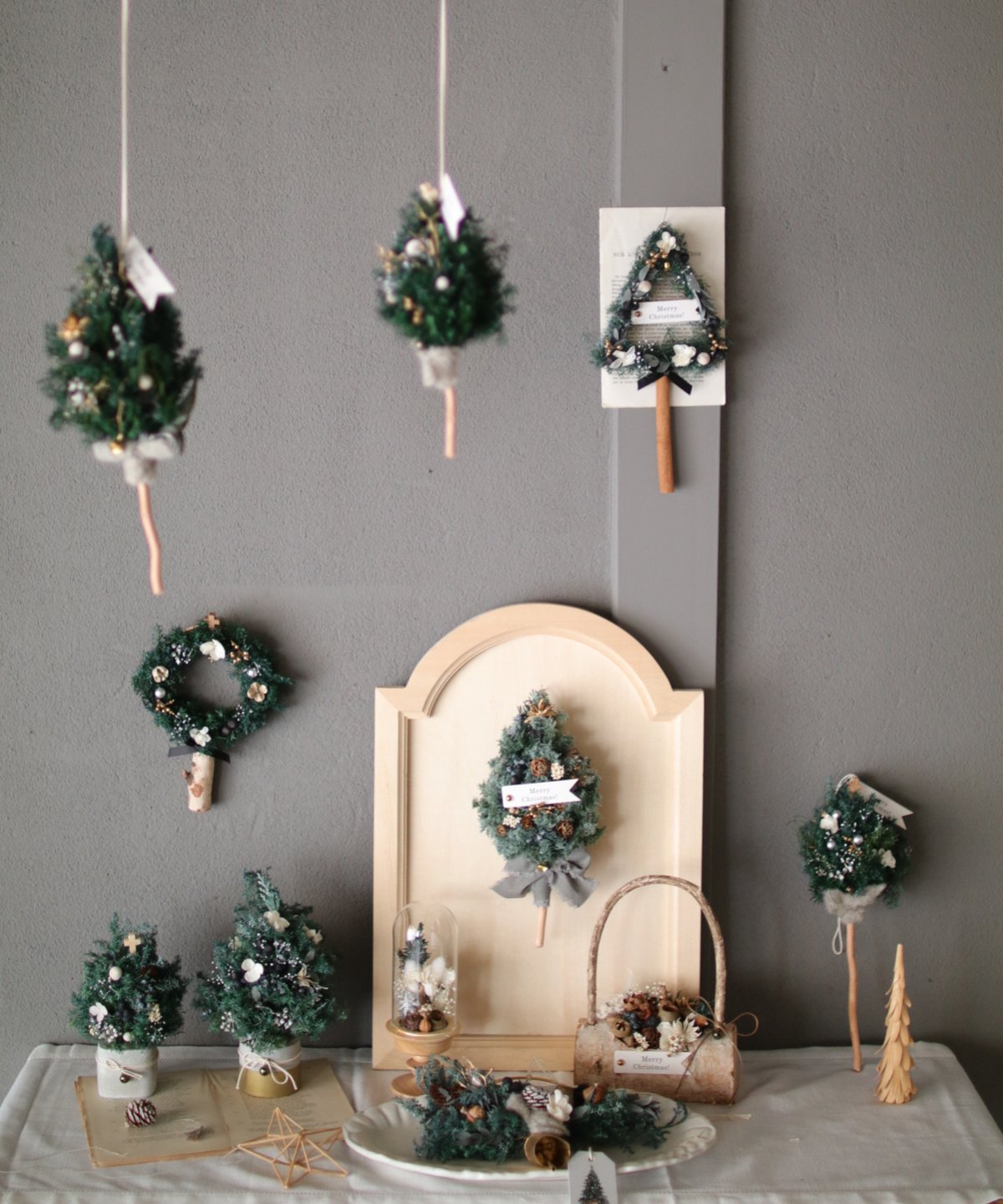 * antique tree ୨୧⸝.·*° 白いベルがかわいい サマーツリー antique tree ୨୧⸝.·*° 白いベルがかわいい サマーツリー