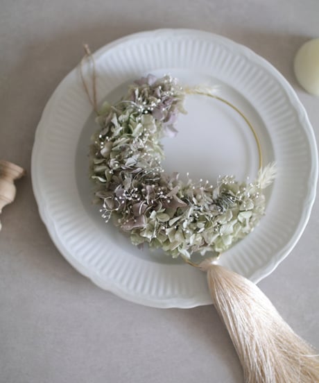 No.3 moon  wreathe  紫陽花