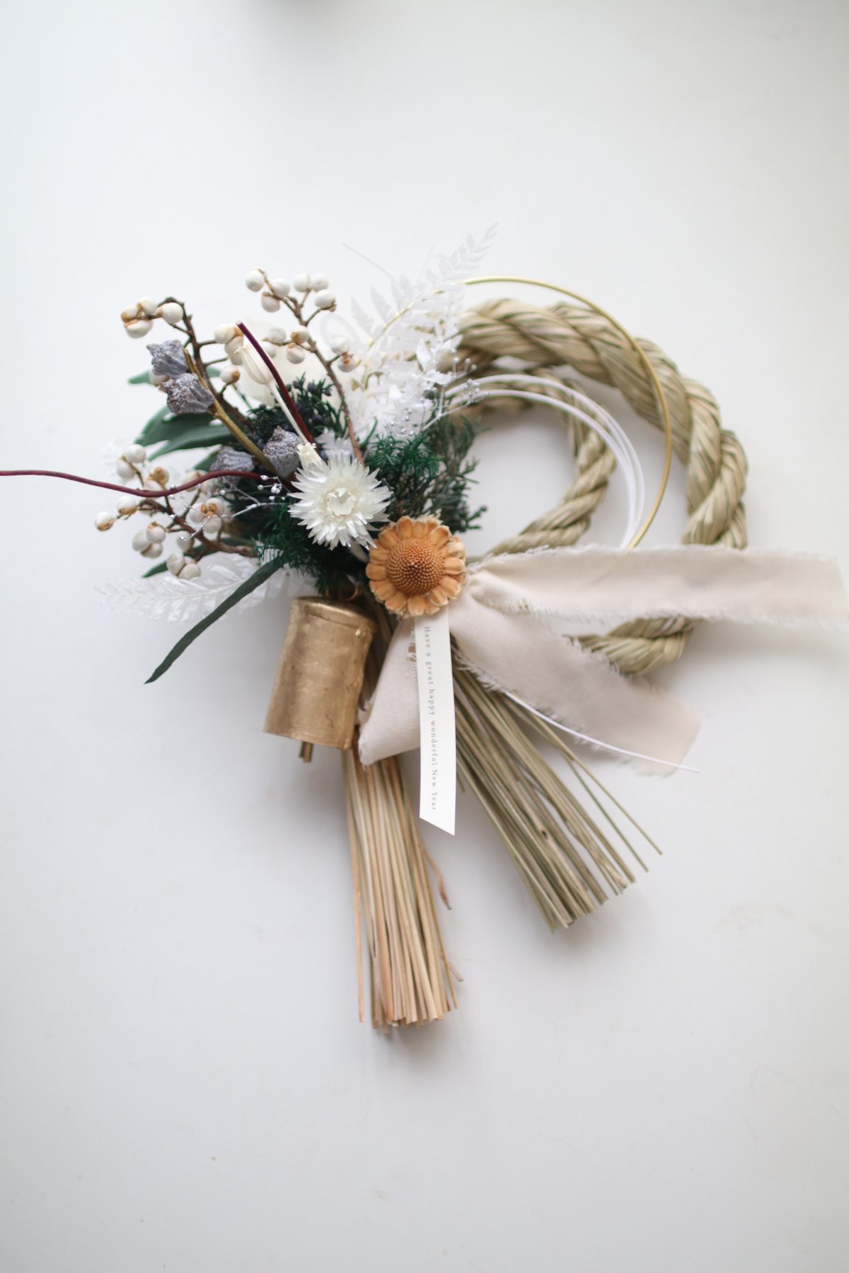 26.しめ縄リース 2026 2way しめ縄リース | 草花のある暮らし atelier Kanon