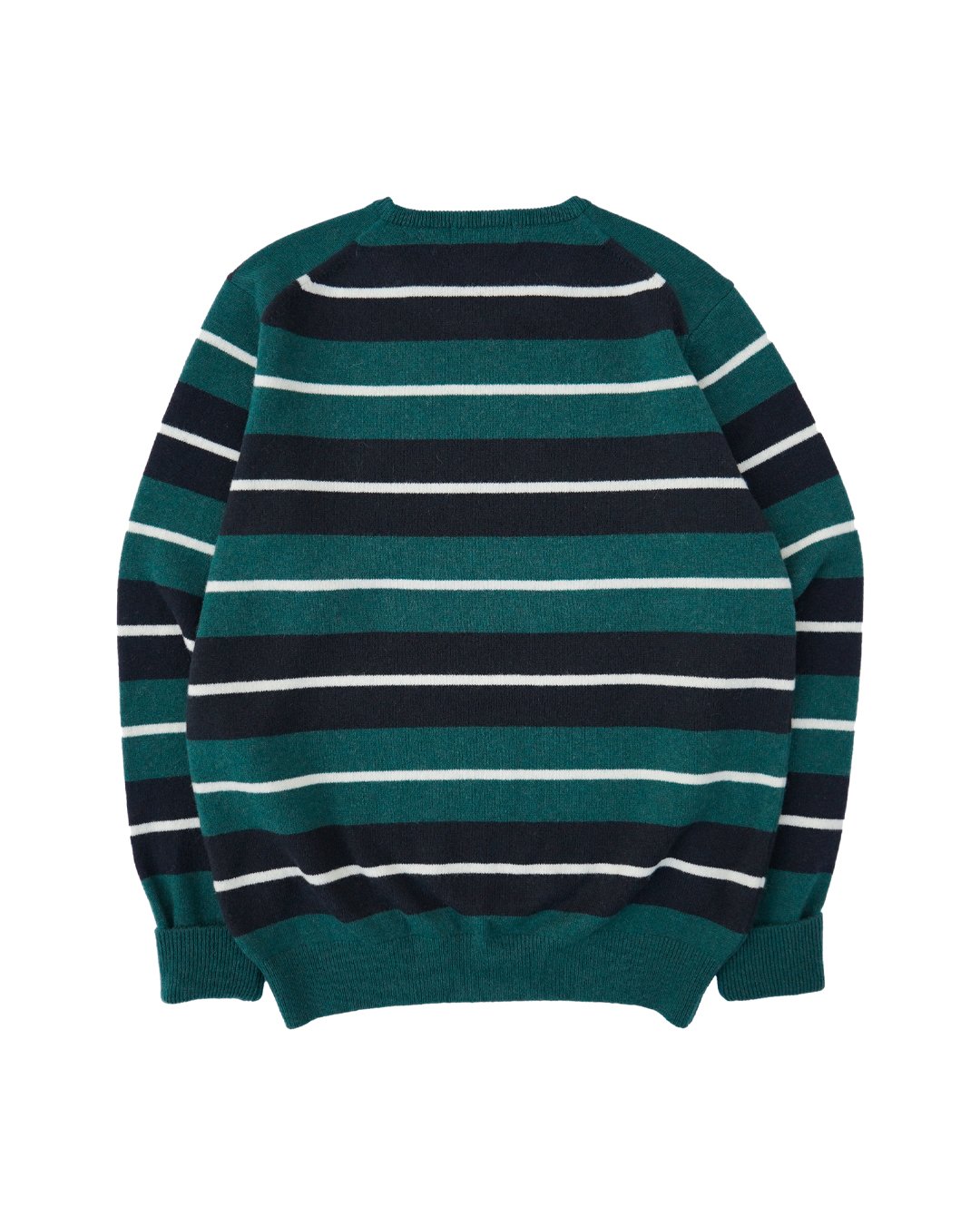 CLUBHAUS L/S Crewneck Knit - Green/Navy/White |