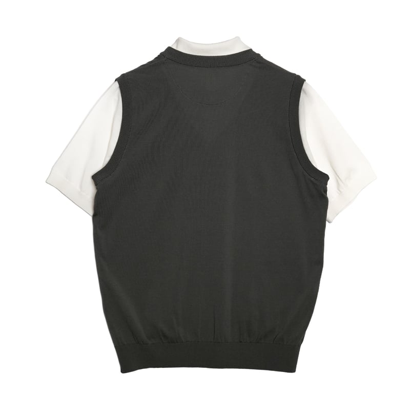 CLUBHAUS Fake-Layered Vest + Polo '26 - Gray |