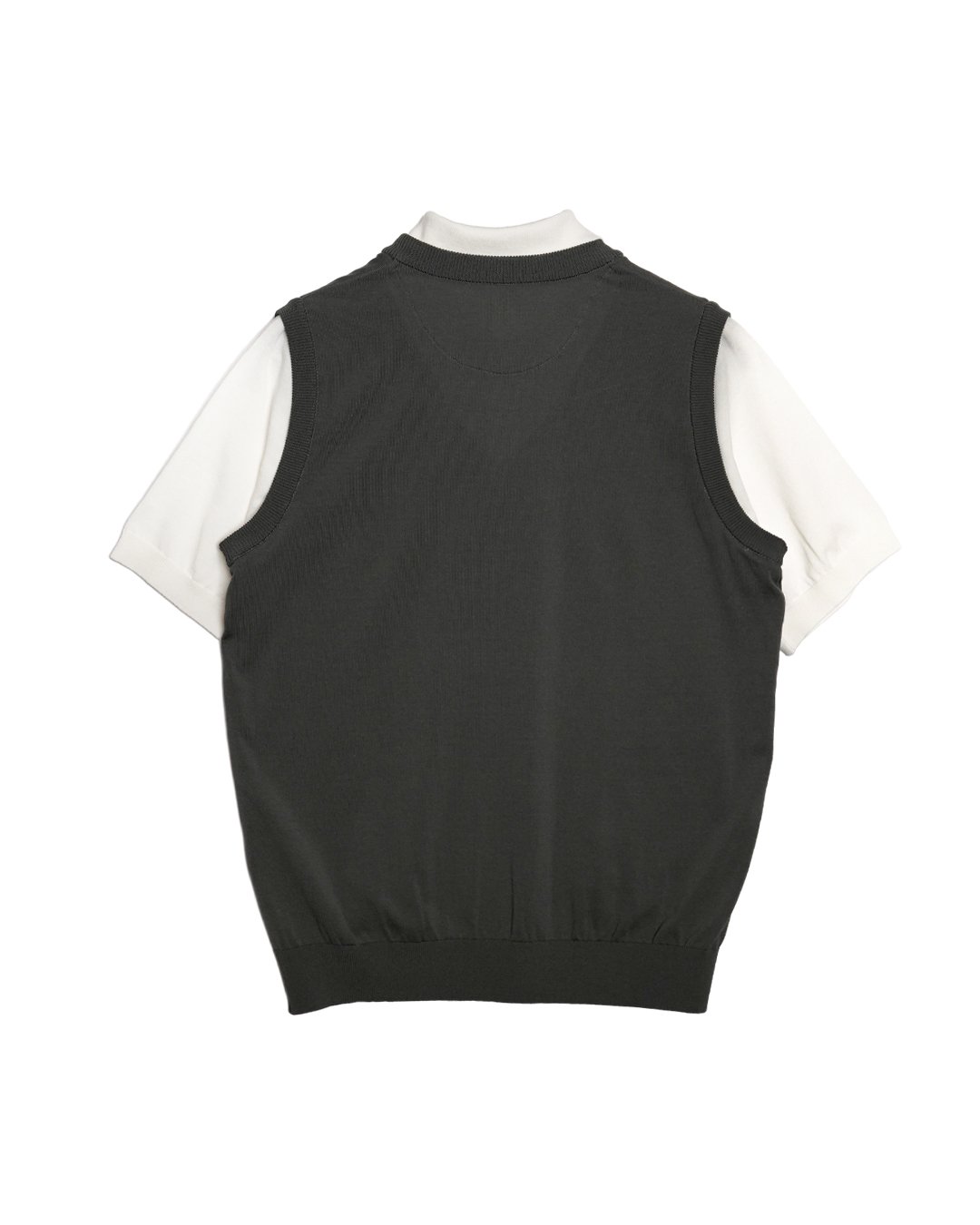 CLUBHAUS Fake-Layered Vest + Polo ’26 CLUBHAUS Fake-Layered Vest + Polo '26 - Gray |