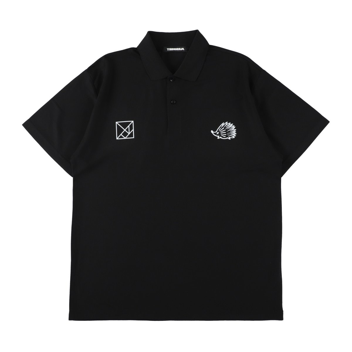 Clubhaus × TANGRAM ポロシャツ ○CLUBHAUS×TANGRAM 5th Anniv. Polo - Black | CLU