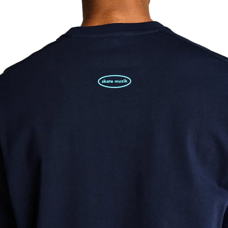 POP Skatemuzik T-shirt - Navy | CLUBHAUS | クラブハウス
