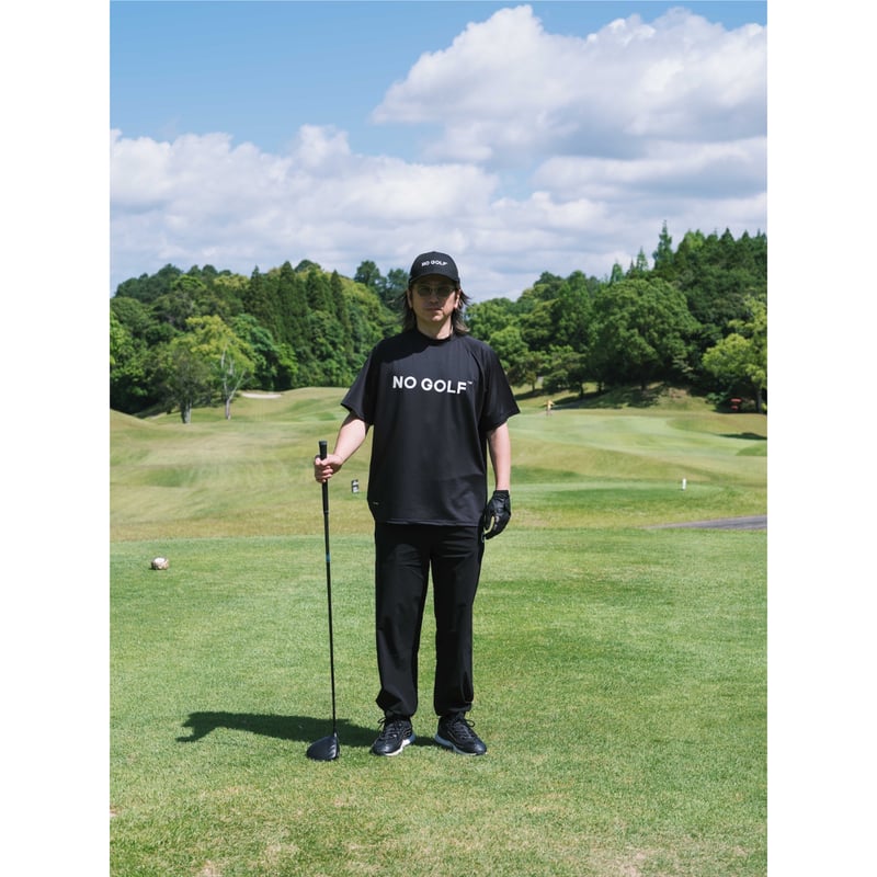 NO GOLF MOCK NECK SS COOLPASS - Black | CLUBHAU