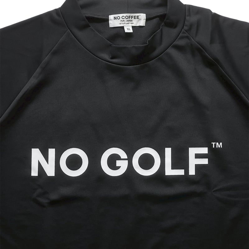 NO GOLF MOCK NECK SS COOLPASS - Black | CLUBHAU