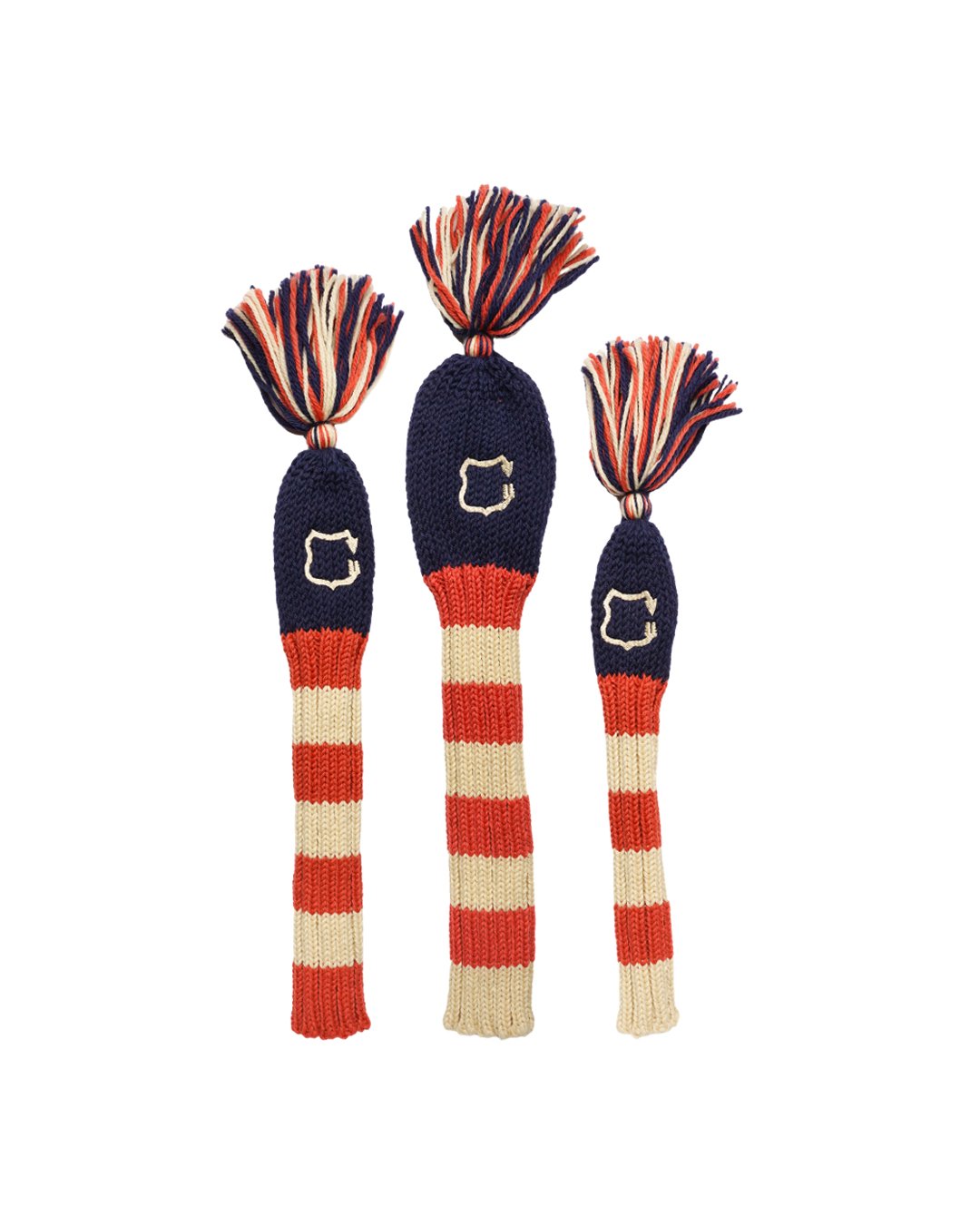 SSC x Clubhaus ゴルフキャップ SSC x Clubhaus Knit Headcover - Navy/Orange Red