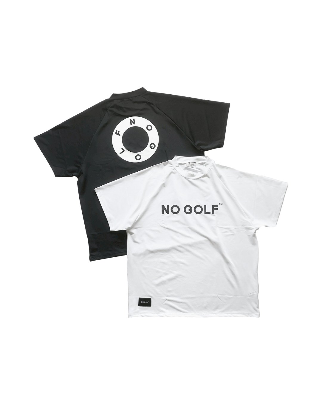 NO GOLF MOCK NECK SS COOLPASS - Black | CLUBHAU