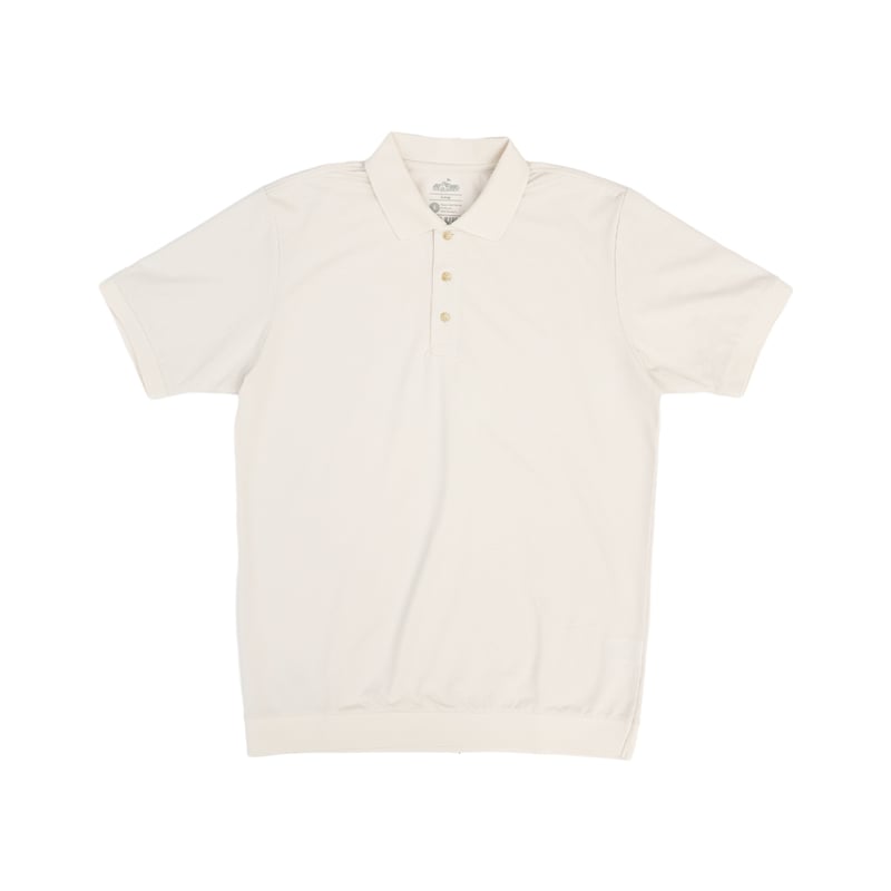 CLUBHAUS RibbedHem Polo - Ivory | CLUBHAUS | クラ
