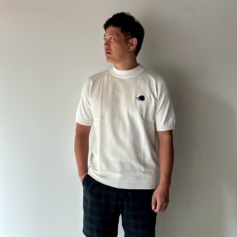 Wedgehog Mock Knit - White | CLUBHAUS | クラブハウス