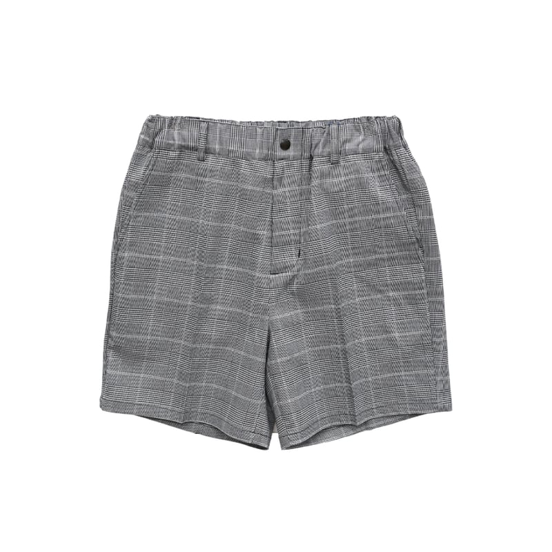 CLUBHAUS Center Press Easy Shorts - Glencheck |