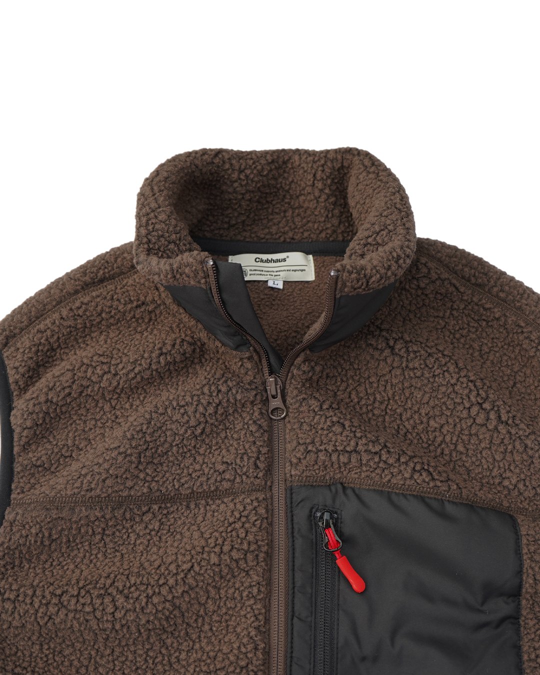 CLUBHAUS Polartec®︎ Fleece Vest - Brown | CLUBH