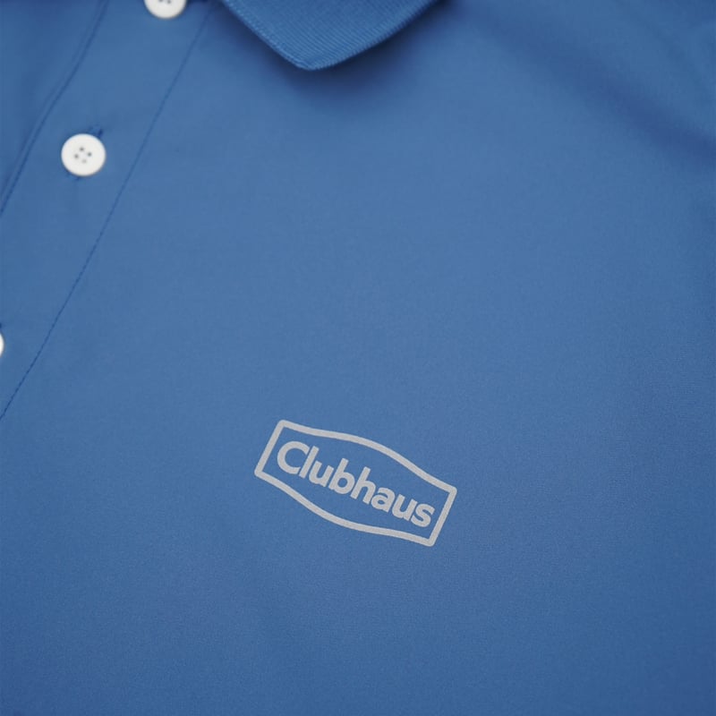 【美品】Clubhaus クラブハウス ポロシャツ Lサイズ サックス 水色 CLUBHAUS Reflective Polo - Blue | CLUBHAUS | クラ