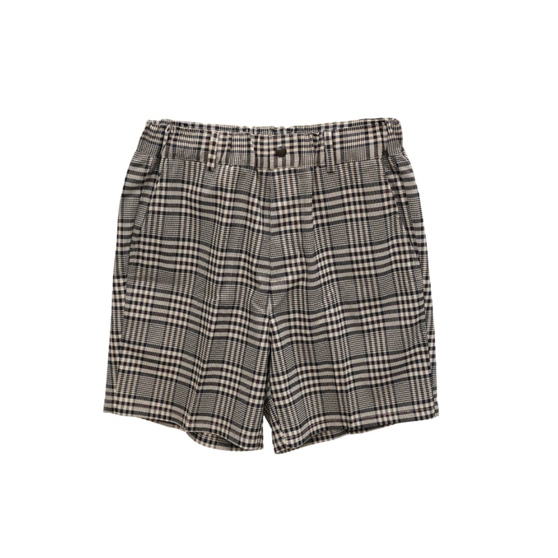 CLUBHAUS クラブハウス Easy Shorts Glencheck M CLUBHAUS Center Press Easy Shorts - Beigecheck
