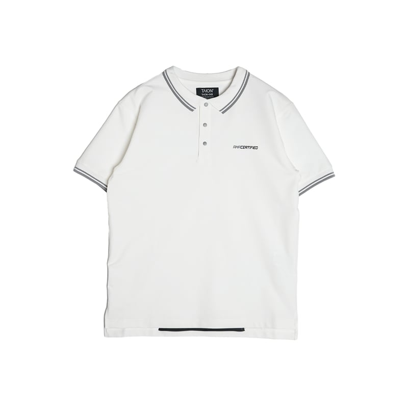 メンズウェア TAION CLUBHAUS Jersey Polo White TAION Jersey Polo CLUBHAUS custom - White | CLU