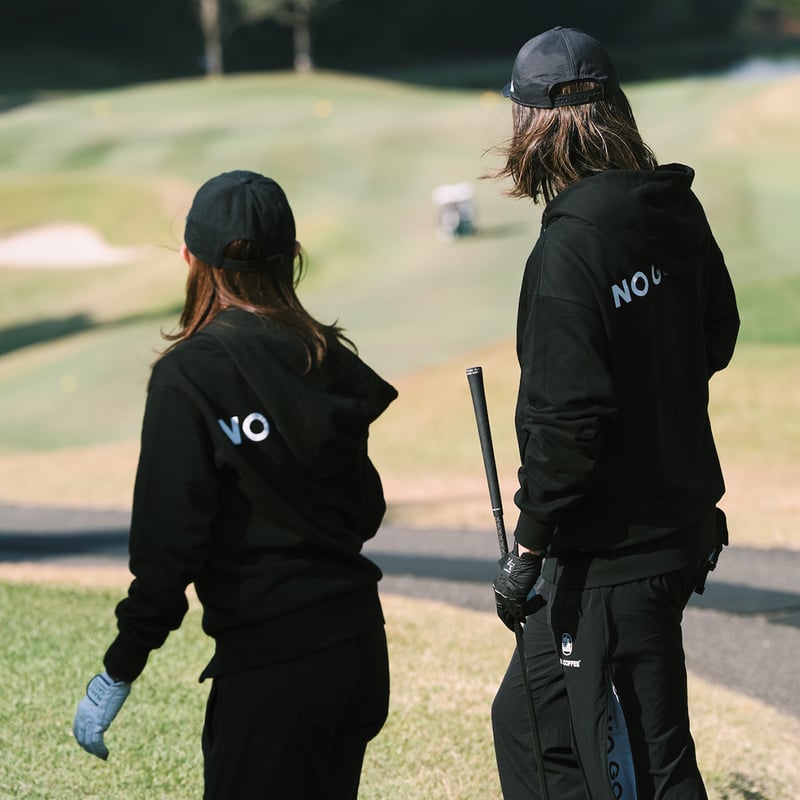NO GOLF【セットアップ】 NO GOLF ZIP HOODIE - Black | CLUBHAUS | クラブハウス