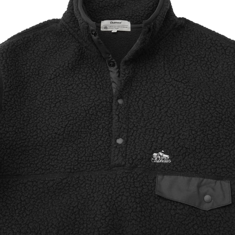 CLUBHAUS Polartec®︎ Fleece 1/4 Pullover - Black