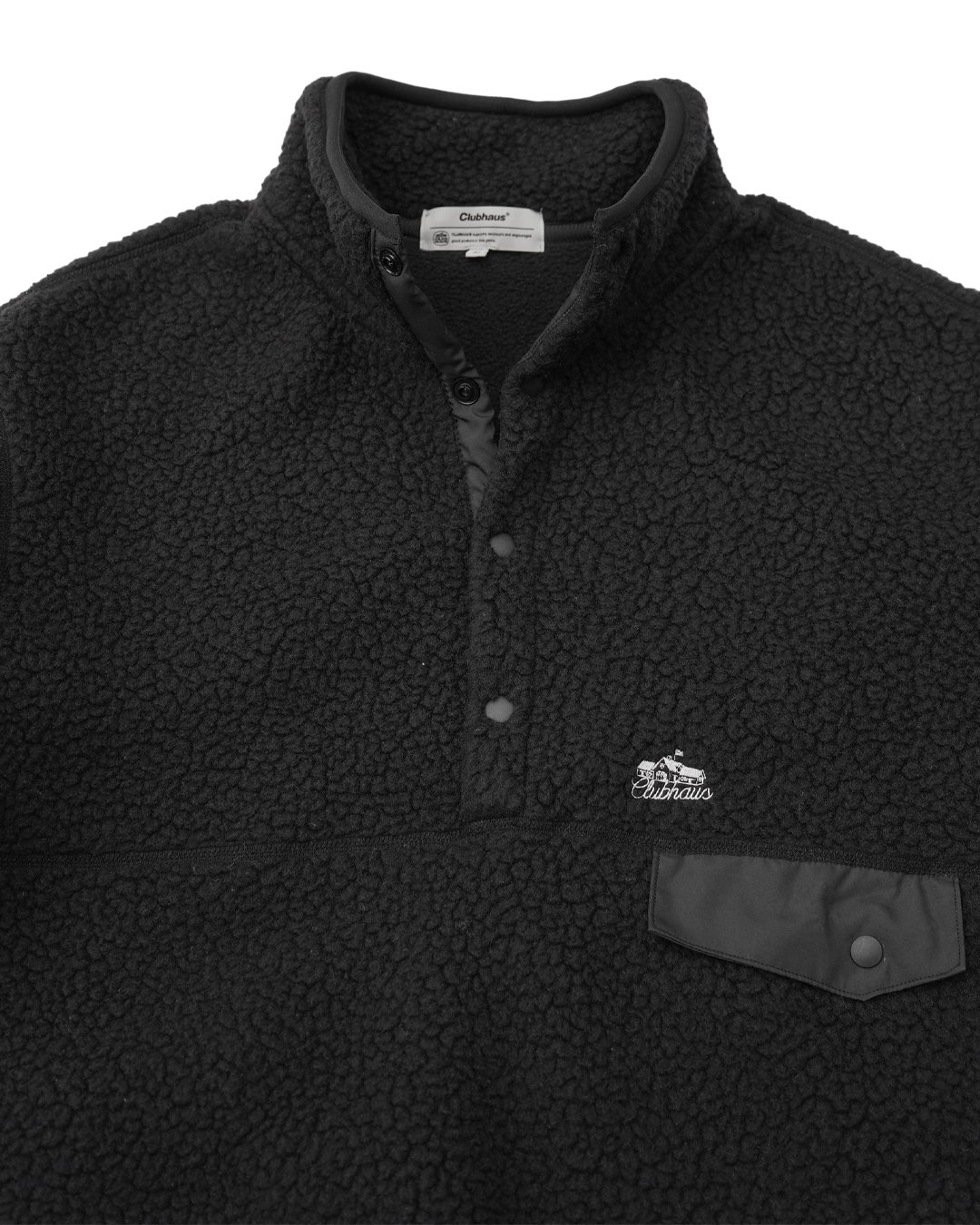 CLUBHAUS Polartec®︎ Fleece 1/4 Pullover - Black