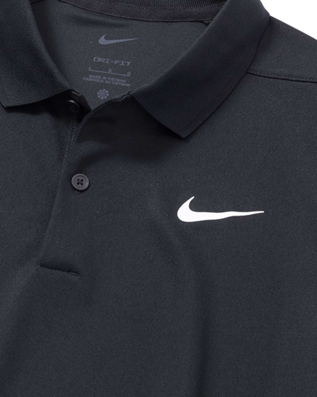 Nike Dri-FIT Victory L/S Golf Polo - Black | CL