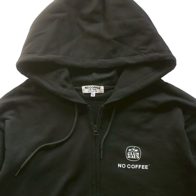 クラブハウス　clubhous ブラック フード付きスウェット XL NO GOLF ZIP HOODIE - Black | CLUBHAUS | クラブハウス