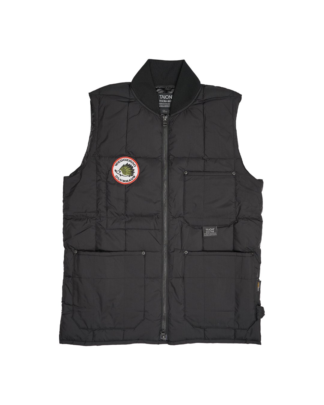 TAION W-Zip DownVest CLUBHAUS Custom - Black |
