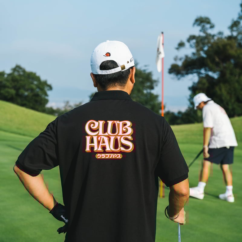 クラブハウス CLUBHAUS Standard Polo - Black L CLUBHAUS Standard L/S Polo - Black