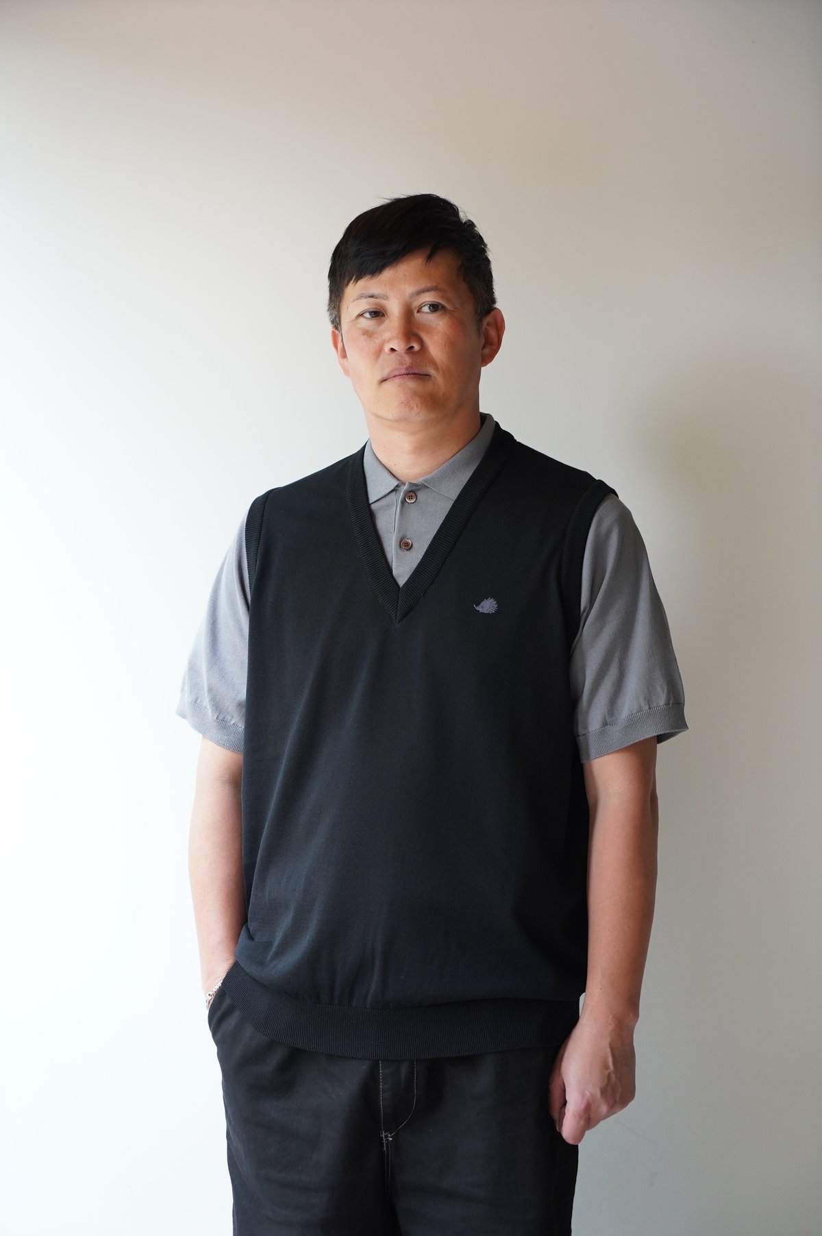 【新品】CLUBHAUS Fake layered Vest + Polo CLUBHAUS Fake layered Vest + Polo '25 - Black/G